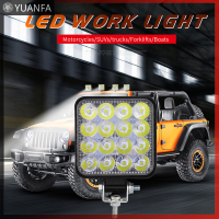 【Flash Sale】 Square 48W ไฟ LED ทำงาน12V 24V Off Road Flood Spot Lamp สำหรับรถรถบรรทุก SUV