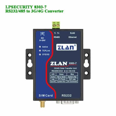 Serial RS232/485ถึง TD-LTE/FDD-LTE /Wcdma/TD-SCDMA /Gsm Converter รองรับ P2P Modbus Gateway ZLAN8303-7 Ethernet เป็น3G/4G เราเตอร์