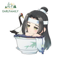 EARLFAMILY สติกเกอร์ติดรถยนต์สำหรับ Grandmaster Of Demonic Cultivation Lan Zhan Decal Window Trunk 4X4 Decor Cartoon Car Accessories