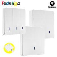 ✱◄┅ Rf Wireless Switch433 MHz Remote Control Wall Switch86 Wall Panel Switch EV1527 Learning Codefor Home Lights Lamp Controller