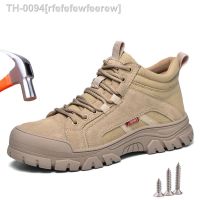 ❍♛ﺴ rfefefewfeerew Kevlar Sapatos de segurança do trabalho para homens e mulheres Botas em aço protetor Respiráveis Indestrutíveis Wrap