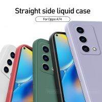 Liquid Soft Silicone Protective Case For Oppo OPPO A 54 74 94 Anti-fall Shockproof Shell Cover orro A 53s 52 72 73 93 Coque Phone Cases