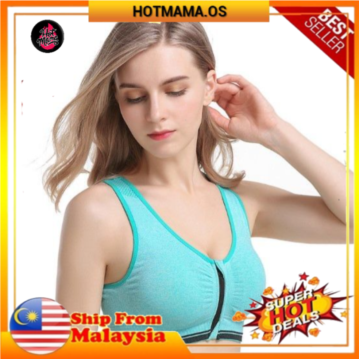 Bra Zip Wanita Untuk Yoga Dan Gym PLUS SIZE Selesa Dipakai Lazada