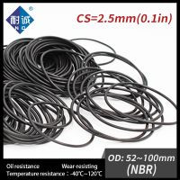 【hot】ﺴ▲♘  5PCS/Lot Nitrile Rubber NBR CS2.5mm OD52/55/60/62/65/70/75/80/85/90/95/100x2.5mm O Gasket Resistant