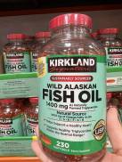 Fish oil alaskan kirkland 1400mg  Dầu cá alaskan 230 viên . Mỹ