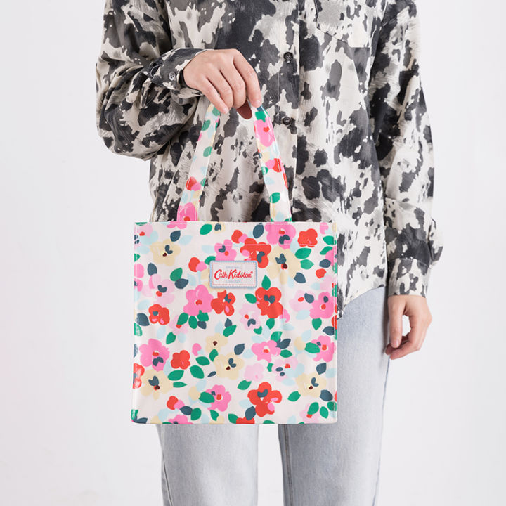 อังกฤษที่มีชื่อเสียงcath-kidstonกระเป๋าถือดอกไม้ใหม่ขนาดเล็กกระเป๋าช้อปปิ้งกระเป๋าผู้หญิงกระเป๋าใส่ข้าวกลางวันแนวโน้ม
