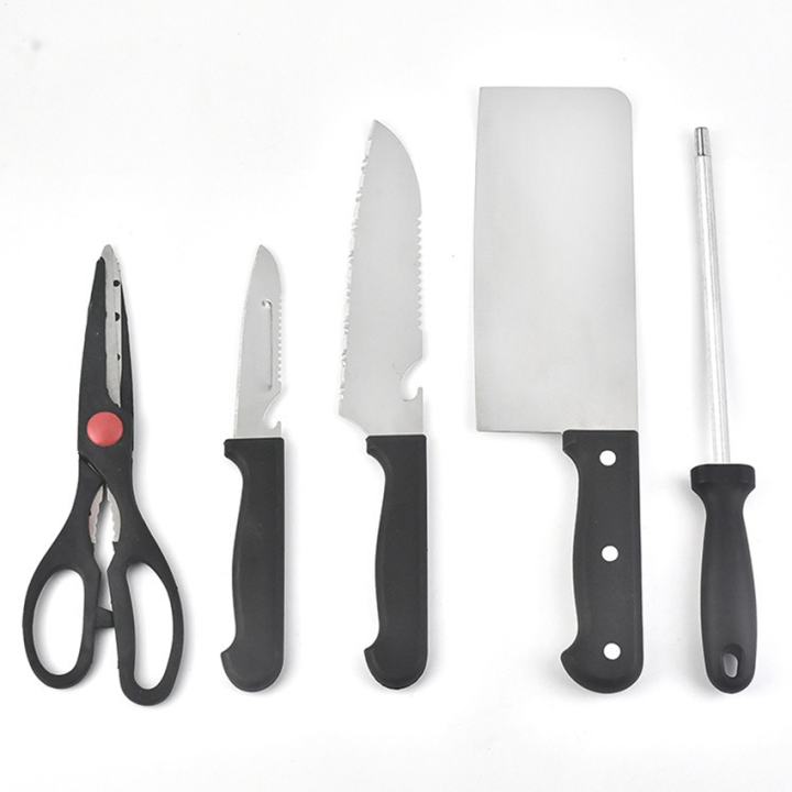 AyaRae 6pcs with Wooden Frame Kitchen Knife Set kitchen knives