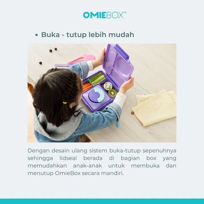 OmieBox Bento Box Purple Plum