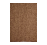 Rug flatwoven, in/outdoor, waterproof, easy to maintain - medium brown