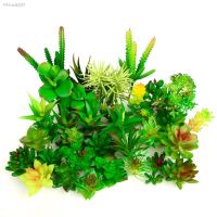 Mini Small Green Artificial Succulents Plants Home Living Room Decor Plante Artificielle Desktop Ornament Fake Plants Bonsai