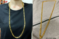 สร้อยคอทองลาย3-1 longoval 5มิล 80เซน necklace hiphop สแตนเลสแท้ Stainless แฟชั่นชาย แฟชั่นผู้หญิง 316l allacc