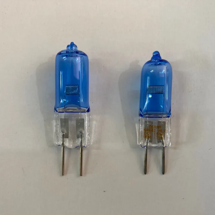 หลอดไฟฮาโลเจนสีฟ้าเคลือบ64642 24V 150W หลอดไฟทางการแพทย์ห้องปฏิบัติการ HLX64642 24V150W เคลือบหลอดไฟ LED ฮาโลเจน