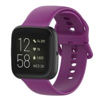 23มม. หัวเข็มขัดมีสีสันสายรัดข้อมือซิลิโคนสายนาฬิกาข้อมือสำหรับ Fitbit Versa 2/Versa/ในทางกลับกัน Laze/Blaze,ขนาด: L