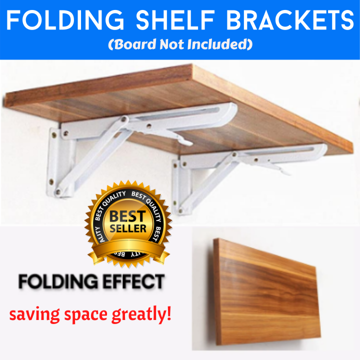 Folding Bracket Triangle Wall Shelf 90 Degree Telescopic Foldable Desk Rack  Hardware Accessories Triangular Bracket Wall Bracket Shelf Bracket Heavy  Duty Wall Mounted Folding Shelf Brackets - 1 Pair | Lazada Ph