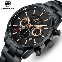 CHEETAH New Watch Top nd Casual Sport Chronograph Mens Watches Stainless Steel Wristwatch Big Dial Waterproof Quartz Clock