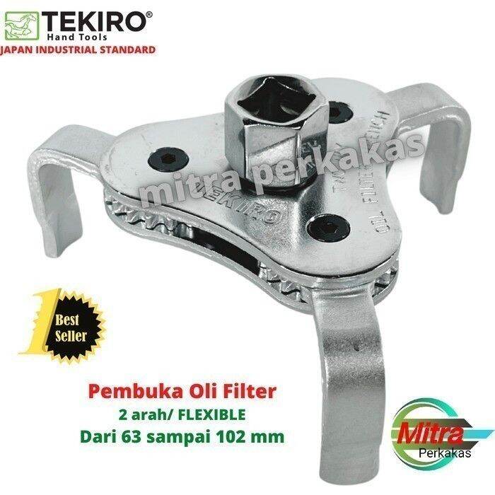 Kunci Pembuka Filter Oli Tekiro Universal Two Way Oil Filter 3 Kaki