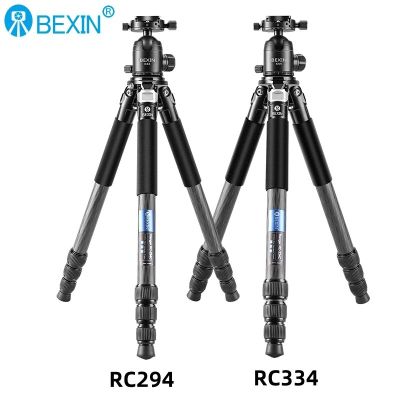 คาร์บอนไฟเบอร์มืออาชีพ RC334 RC294 BEXIN กล้องถ่ายรูปขาตั้งกล้อง้ำหนักเบาและสะดวกในการพับโดยไม่ต้องใช้ตัวยึดแกนกลาง