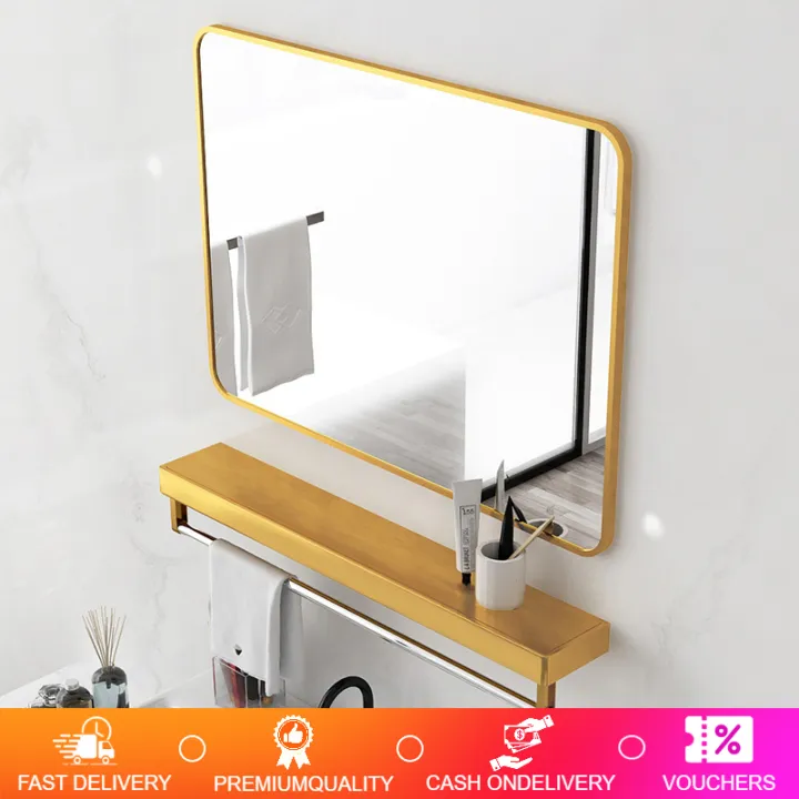 Nordic Light Luxury Rectangle Wall, Big Square Mirror For Wall