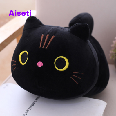 Aiseti Cartoon Plush Toy Cat Pillow Cute Kitten Doll Doll Doll Girlfriend Birthday Gift