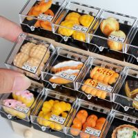 1/6 Scale Miniature Dollhouse Bread Chesse Cake Similation Mini Foods for Barbies Doll Kitchen Pretend Play Baking Toys