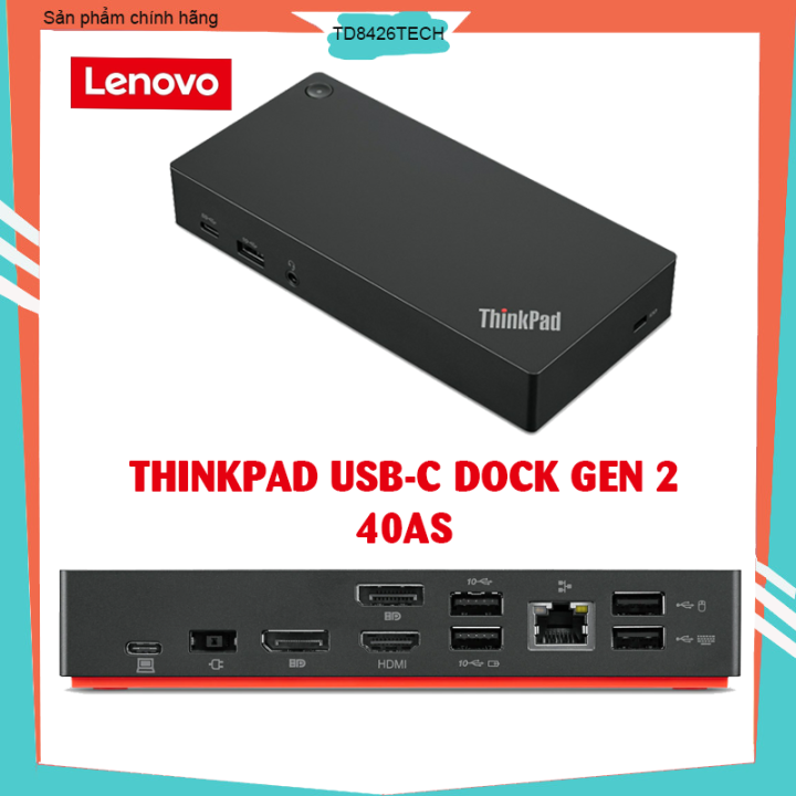 Thinkpad usb c dock gen 2 thinkpad 40as h tr xu t 3 m n h nh cho
