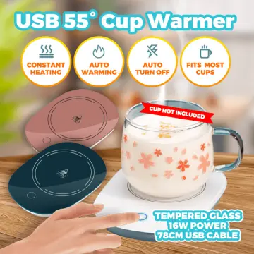 Electric Coffee Mug Cup Warmer Heating Pad Coaster USB Electric Heated  Coaster 55 Degree Celsius Constant Temperature Coaster