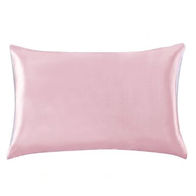 ▽▽✓ 19mm Silk Zipper Pillowcase 1pc One Side Silk 100 Mulberry Pillow Case with Hidden Zipper for Hair and Skin Hypoallergenic