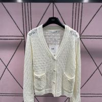 A Niche Design for Womens Cardigan, Long Sleeved Knitted Hollow Out, Sexy and Slim, Versatile Sweater Jacket