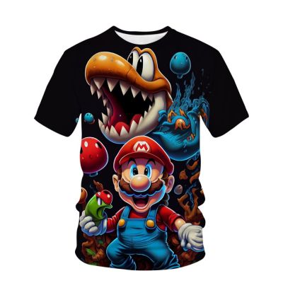 แฟชั่น Super Mario Brothers เสื้อยืด