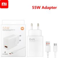 XiaoMi Mi เรดมี่ของแท้11ที่ชาร์จความเร็วสูง55W เทอร์โบเดินทาง EU ติดผนังอะแดปเตอร์ชาร์จสำหรับ GaN 10 11 Ultra 9 8 Poco X4 M4 X3