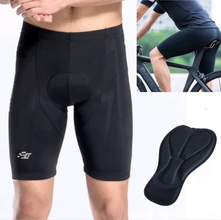 {FE SPORT}Mens Bicycle Padding Shorts With Anti-Slip Leg Grips Cycling ...