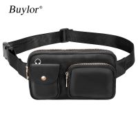 Buylor Fashion Fanny Pack Waist Bags for Women Double Zipper Multi-Pockets Waterproof Belt Bag Sport Adjustable Strap Chest Pack Running Belt