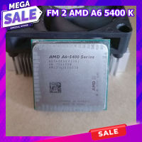 CPU FM 2 AMD A6 5400 K Series พร้อมพัดลมระบายความร้อน FM2 CPU fm2 ค่าย AMD รุ่นล็อกเก็ต A6-5400 AMD A6 5400K A6-5400 A6 5400 CPU 3.6GHz 65W Socket Dual-Core Desktop Processor AD540KOKA23HJ ซิลิโคน 1 หลอด