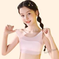 【Ready Stock】 ✤❄ C22 KHW girl small vest girl underwear student underwear development underwear girl underwear no steel ring breathable childrens growth underwear cool underwear full portrait