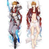 ปลอกหมอนเท่านั้น,ปลอกหมอนคอสเพลย์เกม Genshin Impact Dakimakura Tartaglia เคสกอดร่างกายโอตาคุโยนผ้าคลุมเตียงพีชสกิน