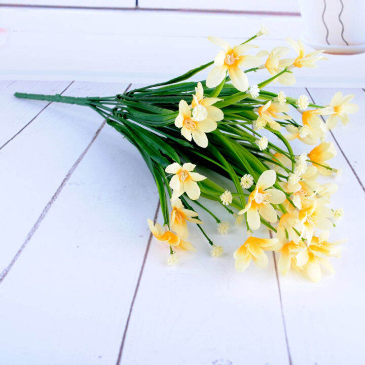 TF Artificial Plastic Orchid Flower Plant Fake Silk Wedding Flower Arrangement Lazada Singapore