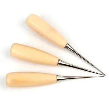 1Set Leather Sewing Needles Stitching Awl Needle Thread Thimble Shoe Repair  Tool 