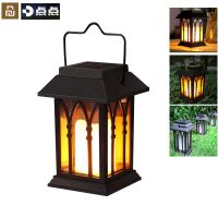 Youpin Solar Energy Candle Lamp Solar Garden Light Wrought Iron Lantern Hanging Iron Art Lamps Home Outdoor IP44 Waterproof 10H