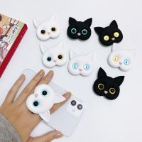 Cute 3d cartoon Cat eyes ears mobile Phone Expanding Stand for iPhone Samsung Xiaomi Huawei stretch bracket Finger Ring Holder