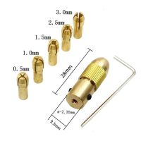 ชุดสว่านเจาะเกลียวคอลเล็ตชุดสว่านไฟฟ้าขนาด0.5-3.0มม. ก้านหัวเจาะทองเหลือง2.35มม. สำหรับ Abs/กระดานไม้อ่อน/กระดาษแข็ง