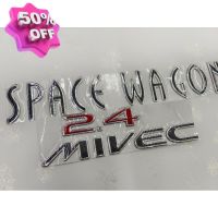 โลโก้  SPACE WAGON. 2.4 MIVEC เป็นคู่ค่ะ #โลโก้รถ  #โลโก้รถยนต์  #สติ๊กเกอร์รถ #Logo  #โลโก้