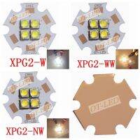 【❂Hot On Sale❂】 yanjina85828158 1ชิ้น6V/12V Xp-g2 Xpg2 4Chips 4-18W นำไฟรถยนต์ Emitter แทน Xhp50ไฟ Led แสงสีขาวอุ่นเย็นกับ20Mm Cooper Pcb