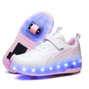 HOT Giày trượt patin YOZOH thiết kế hai bánh tích hợp đèn LED thời trang