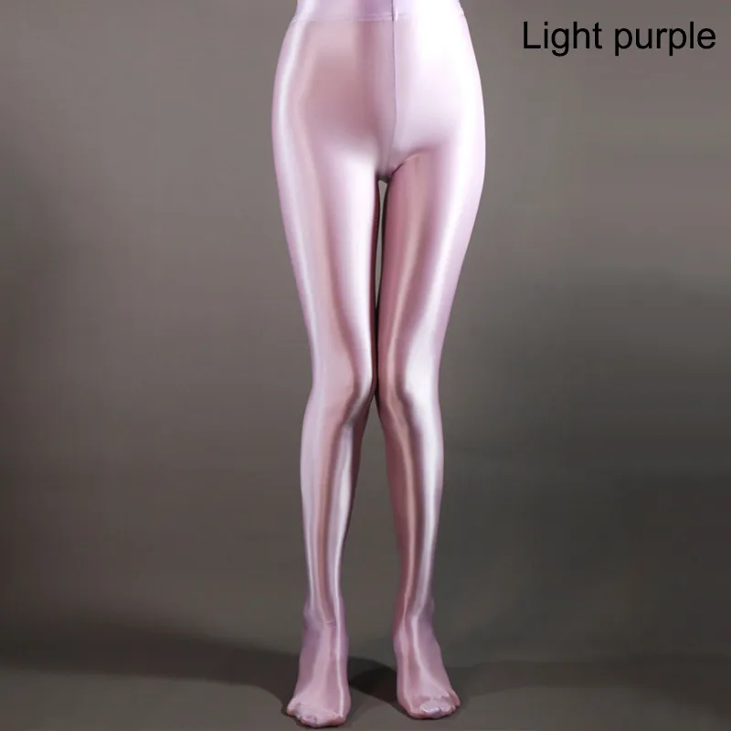 Women Shiny Glossy Spandex Stockings Opaque Pantyhose Sports Fitness Tights