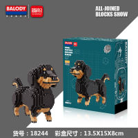 ชุดตัวต่อ BALODY 18244 จำนวน  836  pcs Nano Building Block  สุนัขพันธุ์  ดัชชุน ลายน่ารัก น่าเก็บสะสม