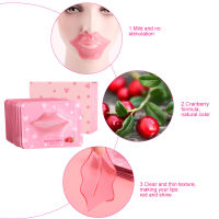 Collagen Crystal Lip Mask 20pcs Cranberry Lip Mask Beauty Exfoliating Moist Moisturizing Apply toTreats Dry &amp; Chapped Lips