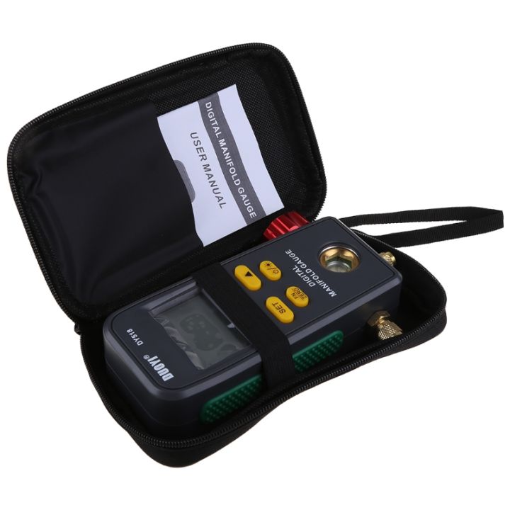 เครื่องทำความเย็น-digital-manifold-gauge-อุณหภูมิความดัน-electronic-manometer-gauge-tester-dy518-car-air-conditioner