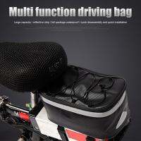 Safe Bike Trunk Bag ความจุ7l Anti-Splash Bicycle Bag Storage Pouch Multi-Function Bike Rear Seat Hard Bag Reflector Vision