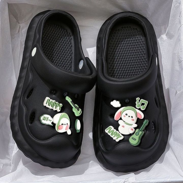 ready-new-hole-shoes-womens-style-2023-summer-outdoor-wear-diy-stepping-on-feces-feeling-super-soft-couple-thick-bottom-breathable-sandals-and-slippers-for-men