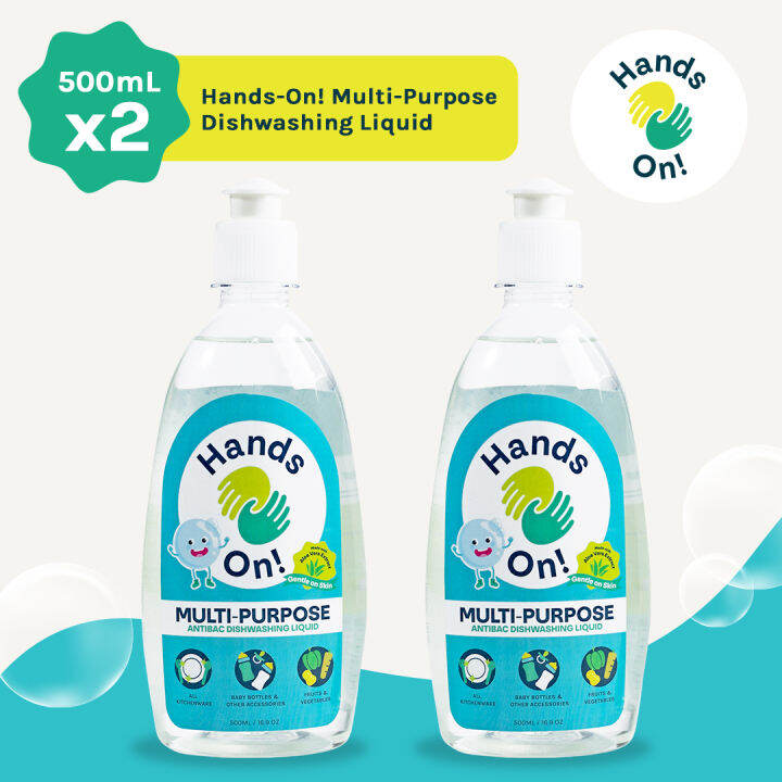 Hands On MultiPurpose Dishwashing Liquid 500ml x 2 Lazada PH